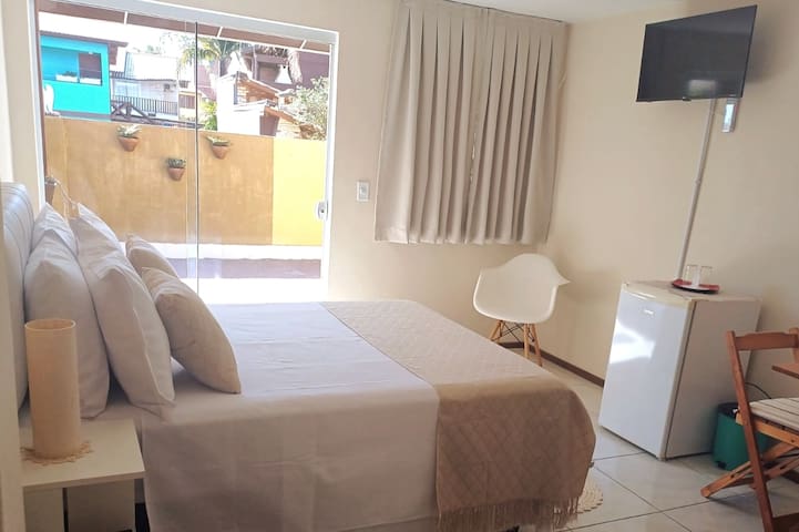 Private room with 1 bedrooms in Palhoça - Pousada Estrela Mares ~ Guarda do Embaú, Suíte 08