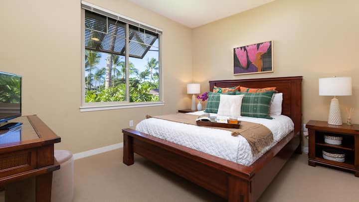 Dormitorio 2 con cama tamaño queen y baño privado