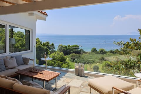 Skiathos luxury beachfront villa