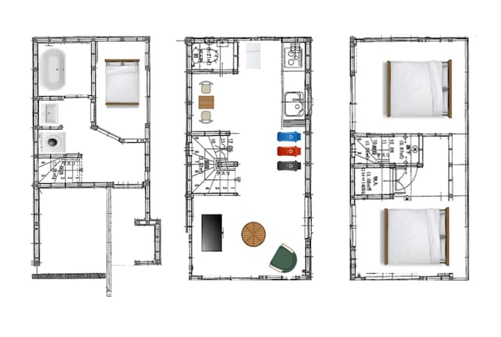 Gm3442 Quiet 3-story Home For 6 Near Shinjuku - Shinjuku City
