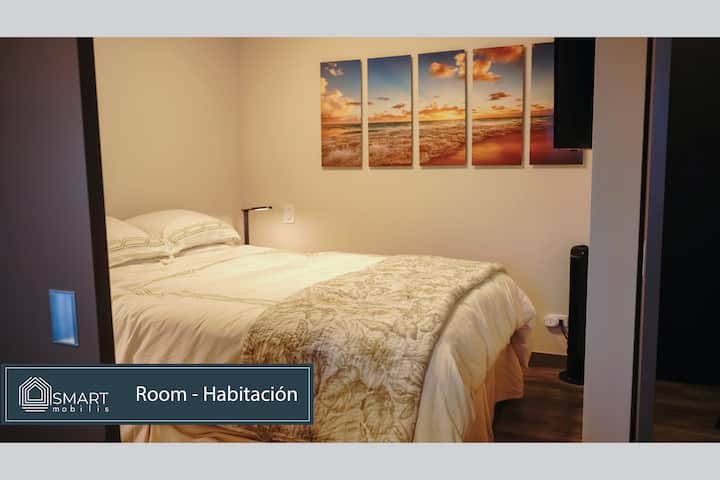 Come back to a Marriott type queen bed after a long day of traveling, working or working out in the gym.

Choose the best fit from our pillow menu to your sleeping style and enjoy a peaceful night of deep and comforting sleep.