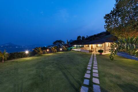 Pavana Lake View AC cottage with pool (3 bedroom)
