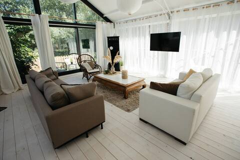 Vacation home Loft Lisse - SAUNA kitchen courtyard-beach