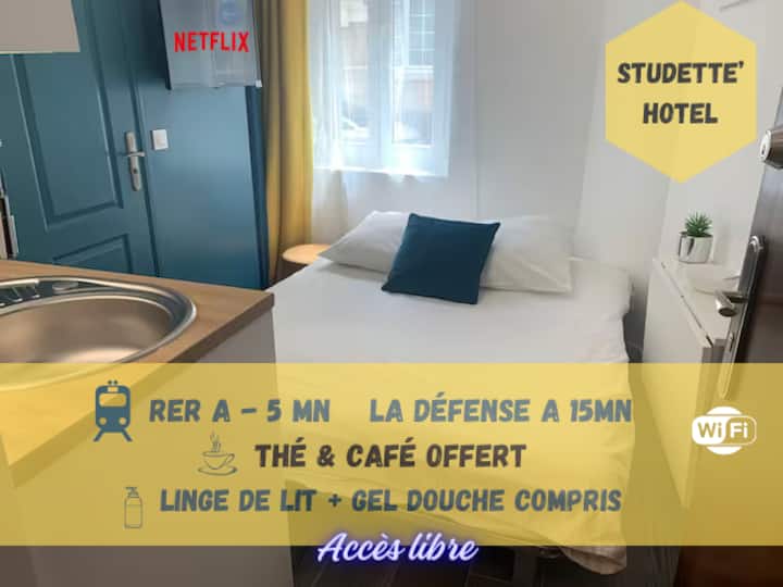 Studette'Hôtel - proche La Défense ARENA JO 2024 - Appartements à louer à  Maisons-Laffitte, Île-de-France, France - Airbnb