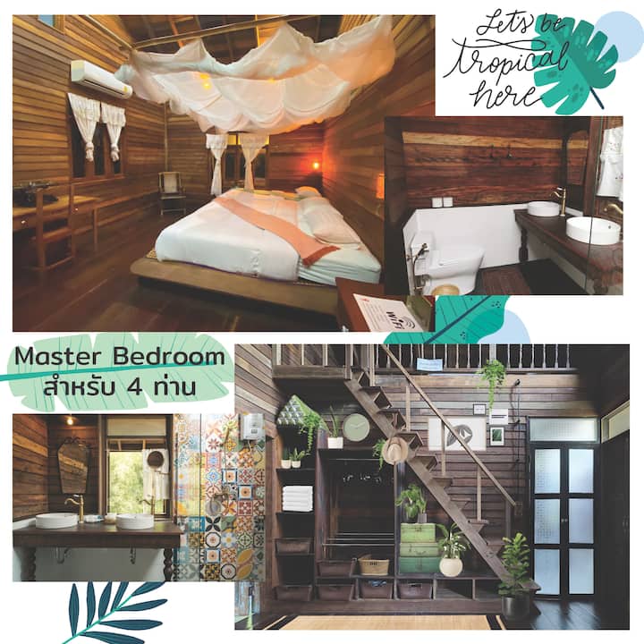 Dormitorio principal para 4 personas.