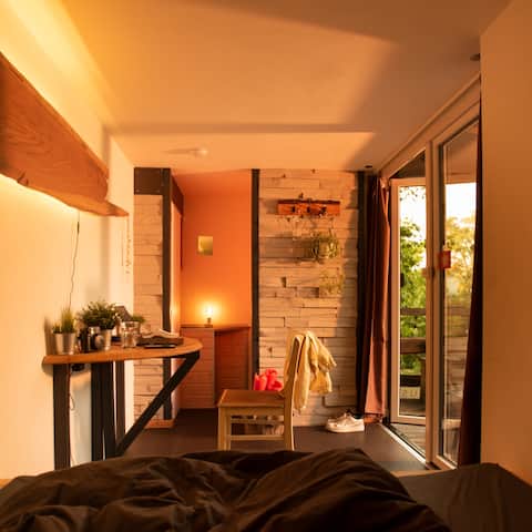 Beliebte Airbnb-Anzeige: Comfortable tiny house for adventurers in Linden Mitte