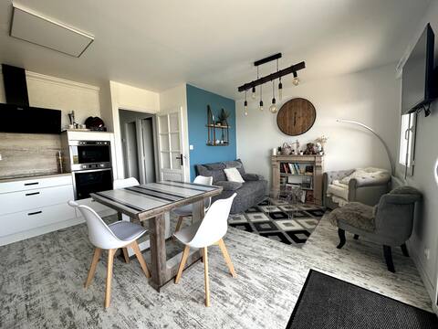 Front de mer BARNEVILLE-CARTERET 2 bedrooms/4 pers