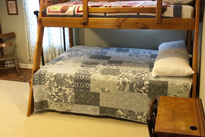 The second bedroom has a twin over full bunk and plenty of space. 