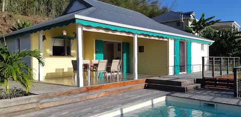 Villa Kazami with pool and sea view