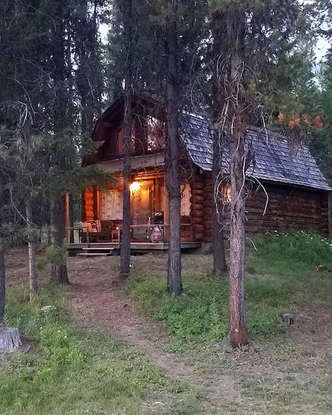 'Loon's Nest' cozy cabin hidden amongst the pines.