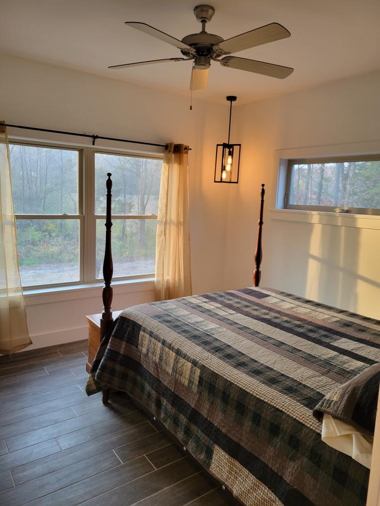 The big window faces west