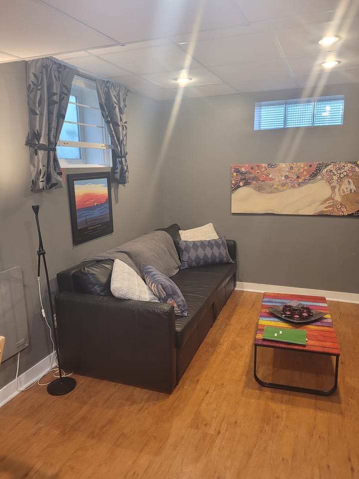 Მოსასვენებელი სივრცე - ტახტი გადაიქცევა საწოლად