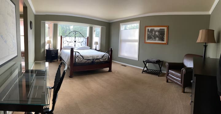 Master bedroom on first floor