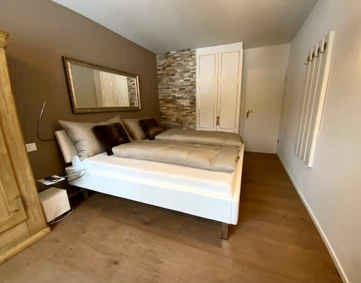 Elternzimmer Perspektive Fensterfront