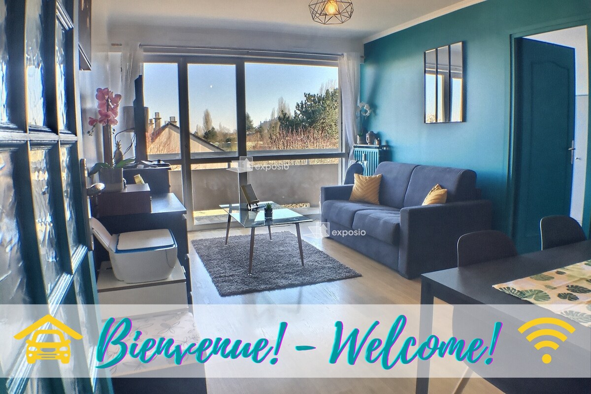 Top Airbnb: 3 beautiful rooms - Parking - Balcony in évry Courcouronnes