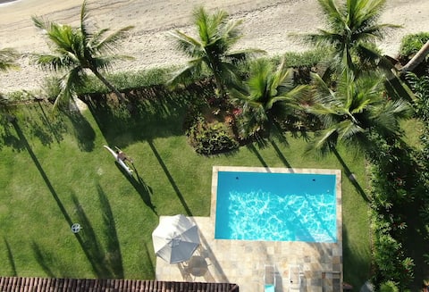 Casa Pé na areia em Praia calm with swimming pool ;)