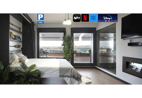 Basque Coast Penthouse Bilbao-terrace-Sea view-Jacuzzi