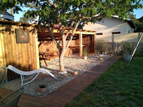 The beach house: nature, forest and ocean