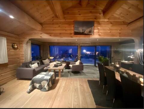Modern log cabin in Uvdal with lovely views