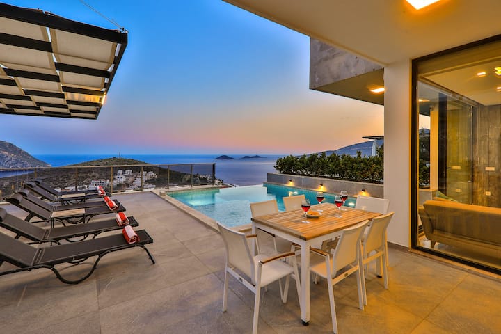 Villa Skylight Kalkan 3 Bedroom For 6 People Villas For Rent In Kas Antalya Turkey
