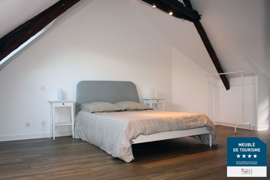 Master bedroom with desk area