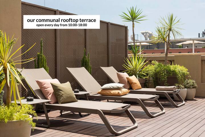 Serene 2 Bed/2 Bath Suite Communal Rooftop Terrace