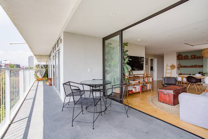 ★Breathtaking Mexican P.H in Condesa with a view! gallery image 4