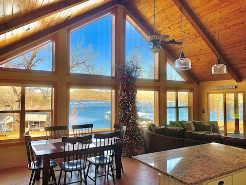 Peaceful, Lakefront cabin- fire pit, pool