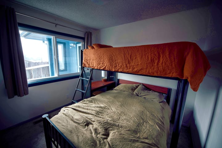 3rd room - bunk (twin) over double bed