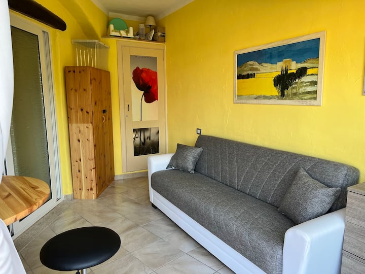 Bedroom with twin sofa bed