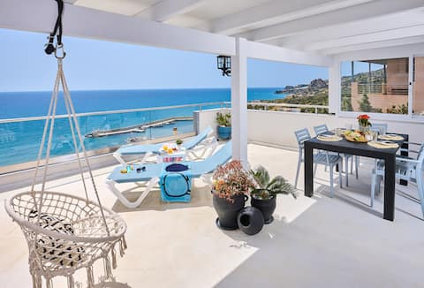 Apartment for families with 180° sea view