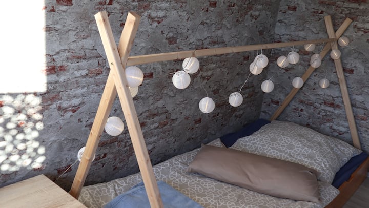 Spropitná posteľ v detskej izbe