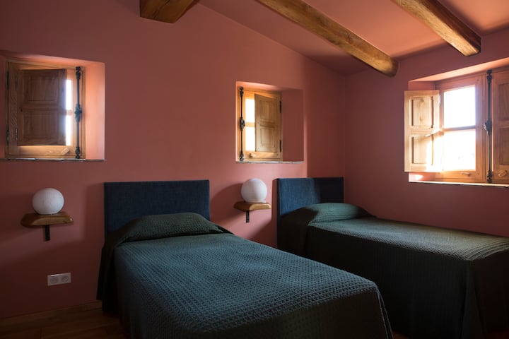 habitación twin del piso