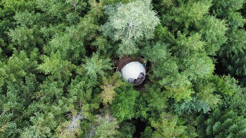 100% autonomous dome in the forest: The Sunset!