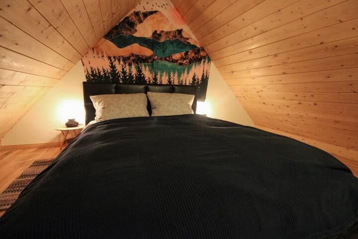Second bedroom in the peaked roof