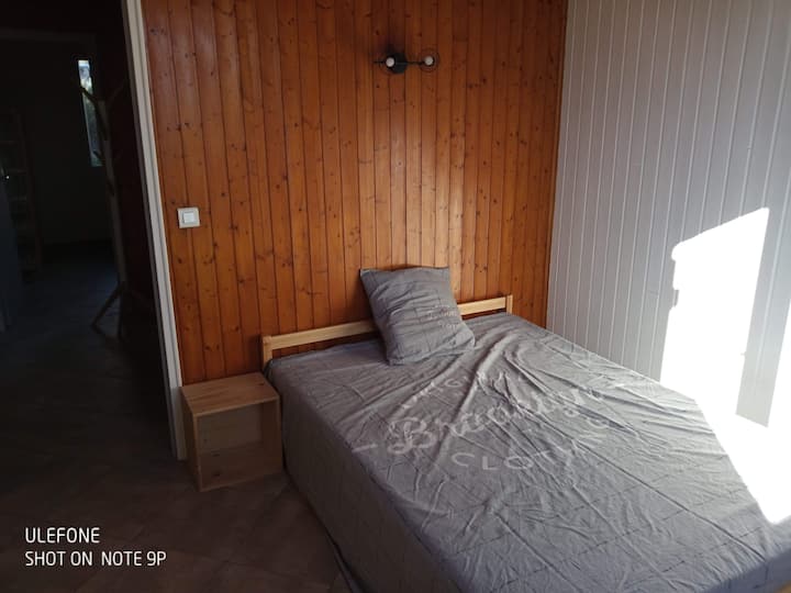 Habitación con 1 cama doble