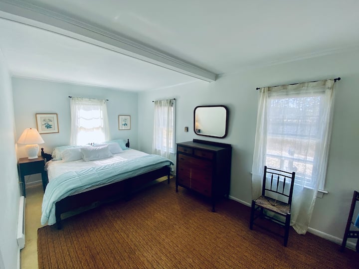 Downstairs master suite in cottage.