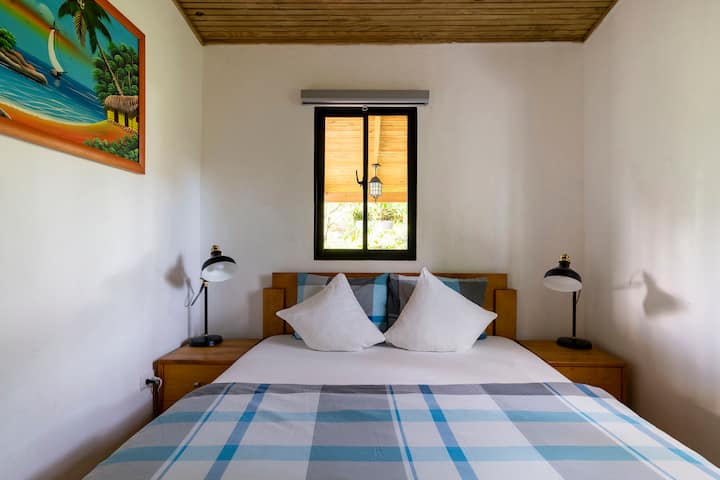 Bedroom with large double bed