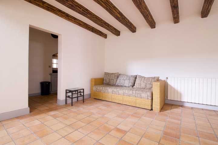 Rozkladacia pohovka v obývacej izbe - Priložený dom