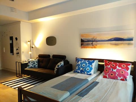 80m to Aura River (indoor parking place)