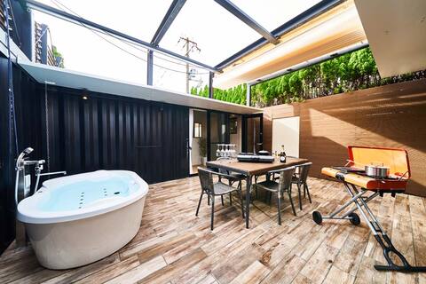 5-minute walk to the beach!♪Rakuten stay Villa Awaji 106 with BBQ and outdoor jacuzzi