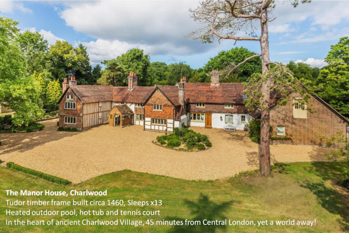 The Manor House Pool Hot Tub Tennis Sleeps 13 Villas For Rent In Charlwood England United Kingdom