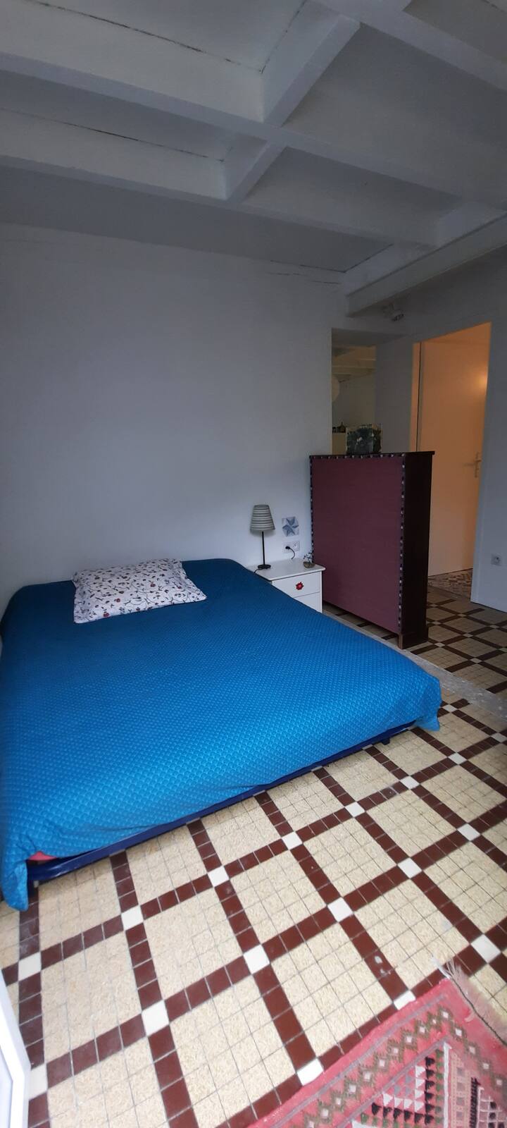 dormitorio, acceso al cuarto de ducha