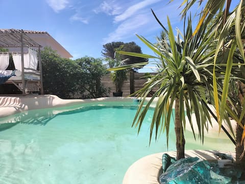 Beachfront villa/Carry le Rouet/Heated Pool