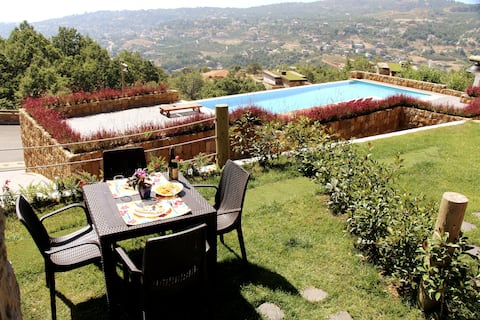 ★Heavenly Duplex Faqra+2 private gardens 🗲24/7🗲