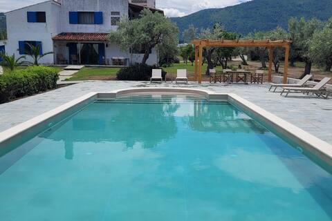 Beachfront two floor cottage house in  olive grove