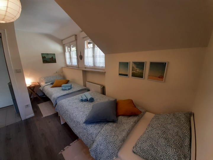 Zweibettzimmer -单人床客房-双卧室