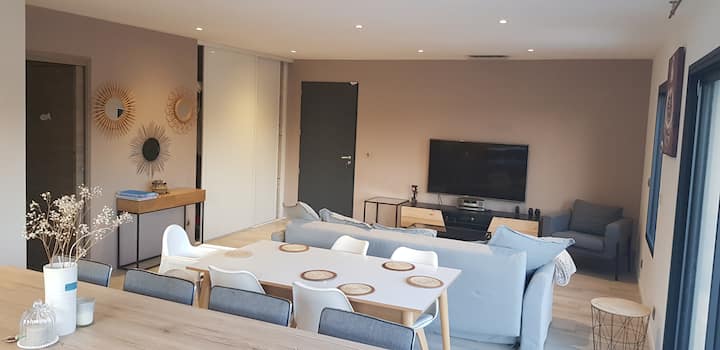 Villa Climatisée 115m2, Piscine, Proche Mer. - Lattes