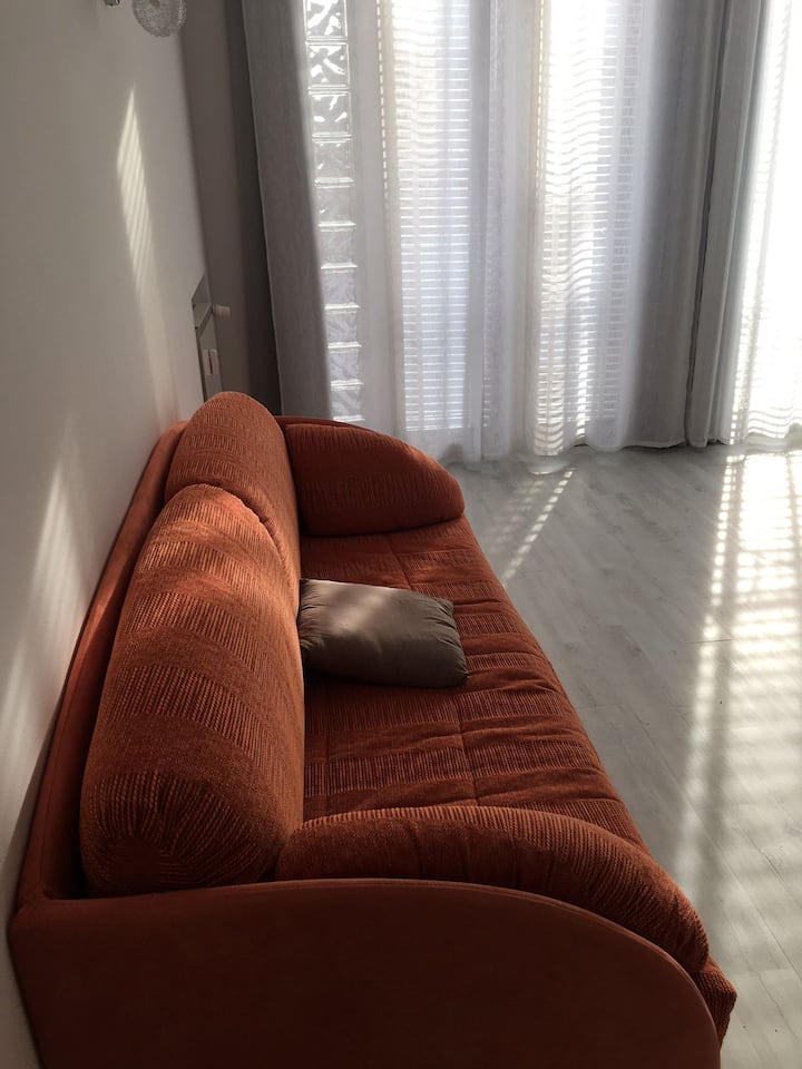 Séjour avec canapé-lit