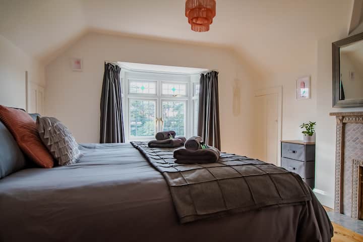 Glamorous first floor bedroom - super king or twin bed options available. 